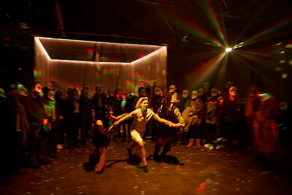 Punchdrunk’s The Burnt City | Photo: Julian Abrams | Dancers: Dafni Krazoudi, Yen-Ching Lin, Luigi Lyon