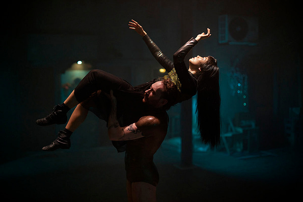 Punchdrunk’s The Burnt City | Photo: Julian Abrams | Dancers: Yilin Kong and Steven Apicello